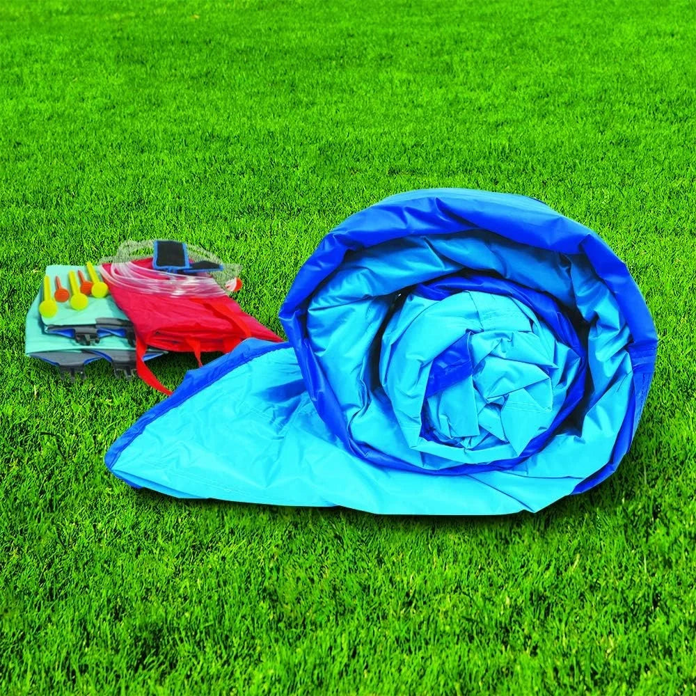 Basketball Kids Long Sprinkler High) with Huge Slide Feet - 8 Built Inflatable (14 in Water Wave Banzai and Pool Hoop by Feet