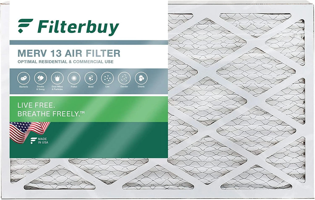 Pleated 18x30x1 Air Furnace MERV (1-Pack) AC 13 Filters Filterbuy HVAC