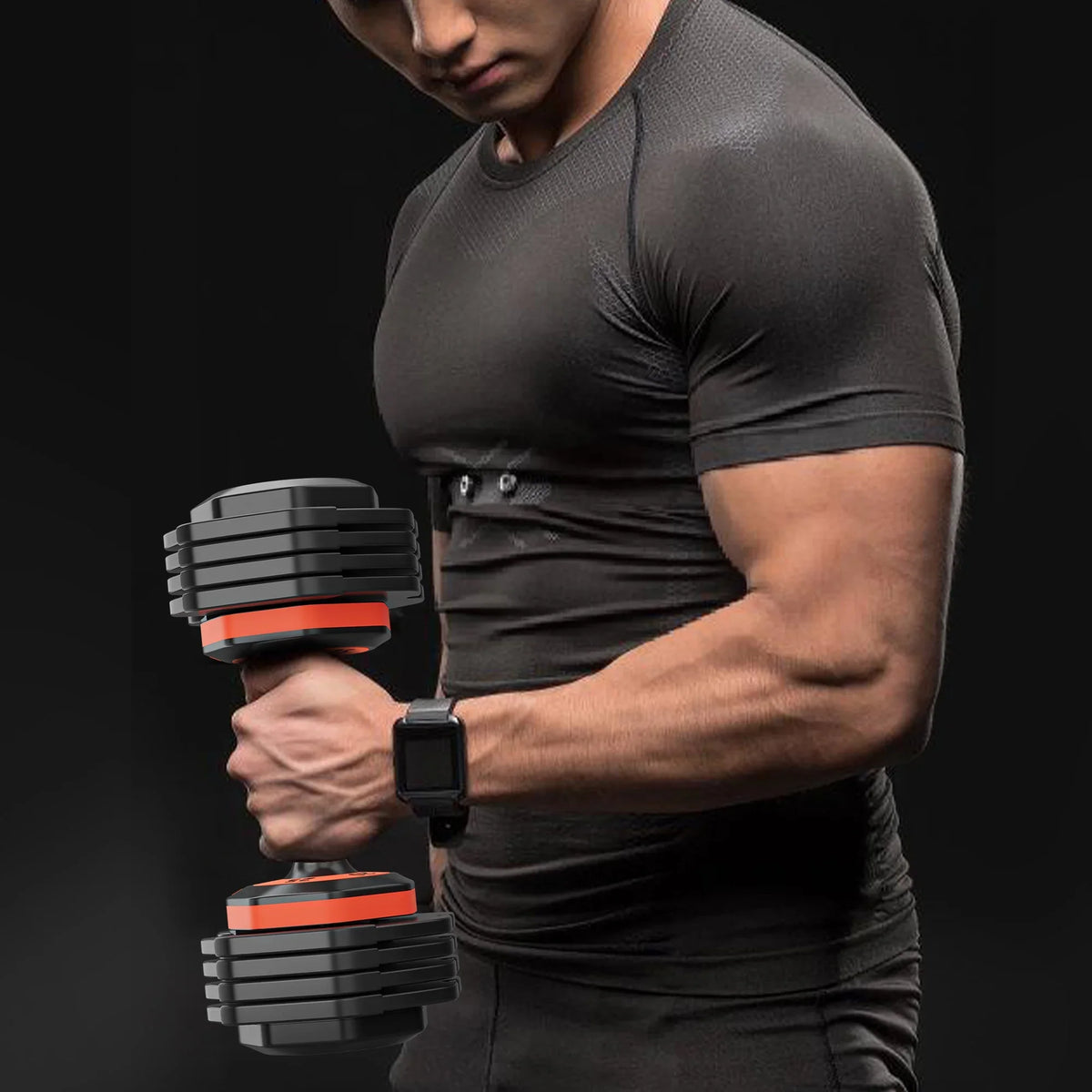 Workouts Body for Handle 5-in-1 Set - Full Adjustable Dumbbell Metal Home Gym 25lbs Anti-Slip