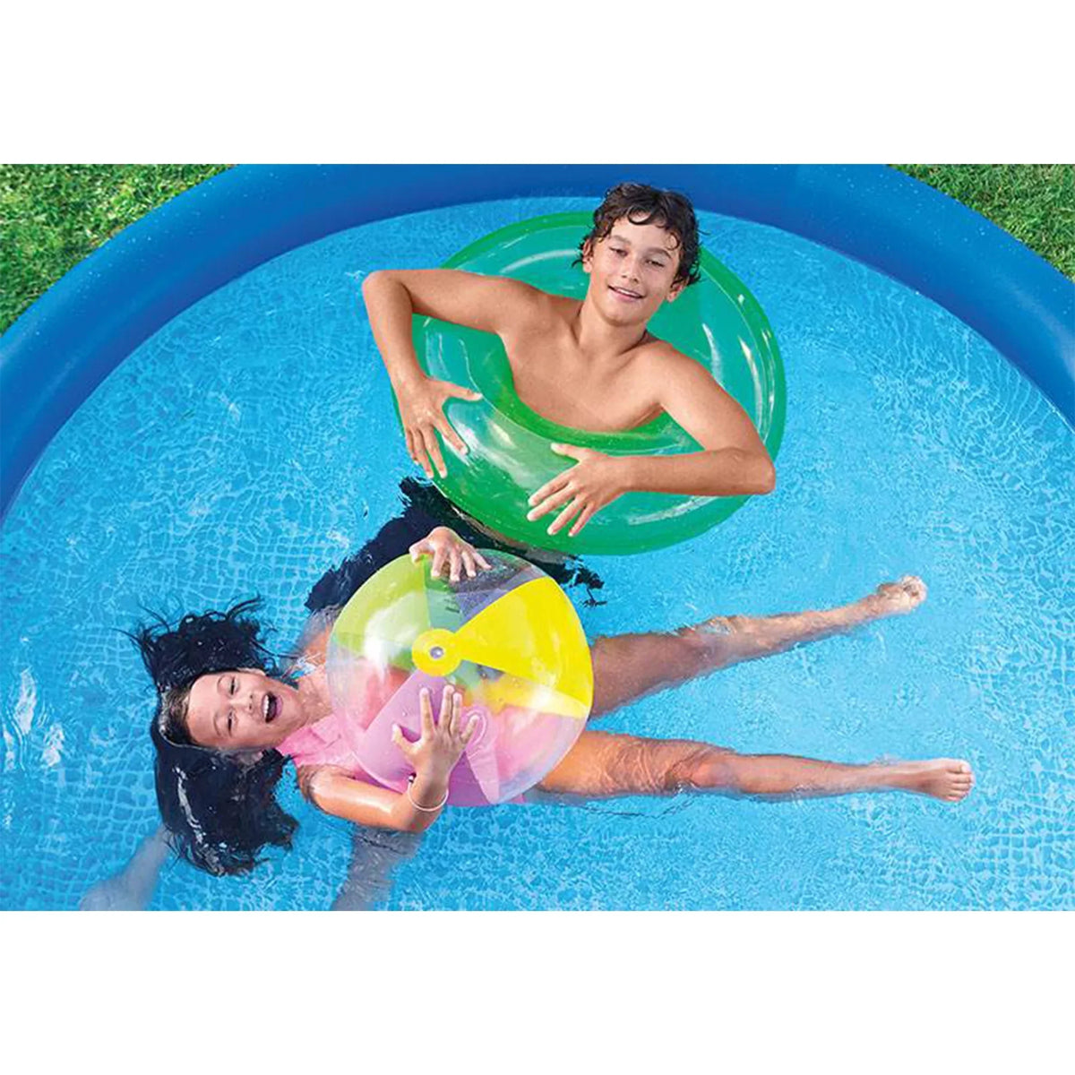 Swimming with Intex Easy 8ft Filter Pool 330 30in GPH Pump Inflatable x Set