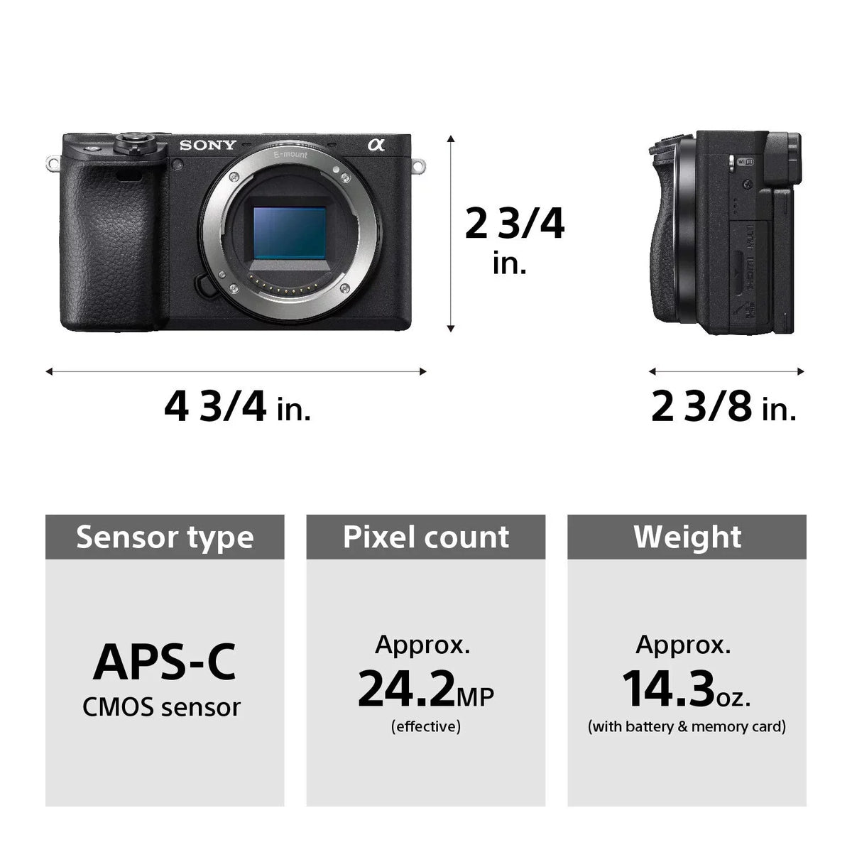 Camera Camera: with Restored Sony 4K Body Compact Mirrorless Flip a6400 & Auto ILCE-6400/B Up Lens Digital - Video (Refurbished) Alpha Touchscreen APS-C Focus, Eye Interchangeable Real-Time