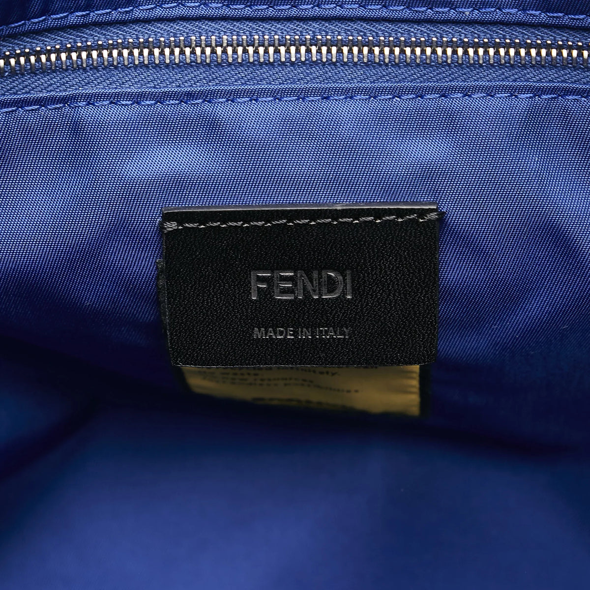 Blue Fendi Crossbody Lock Unisex Fabric Pre-Owned Authenticated FF Bag Crossbody (Good) Nylon