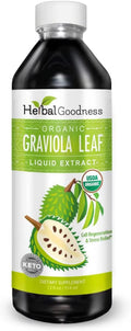 & - USDA Extract - - (Guanabana) Cell Support Soursop Ð & Relief Regeneration Organic, Bottle GMO, Graviola Kosher Liquid Stress Immune 12oz Leaf Ð Leaves Ð Non Boost