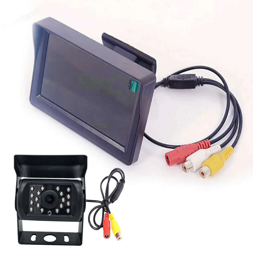 Monitor Car With Wagon 4.3" Camera Camera Transmitter/Receiver Monitor 12~24V Parking Bus System Wireless Van with Truck DC